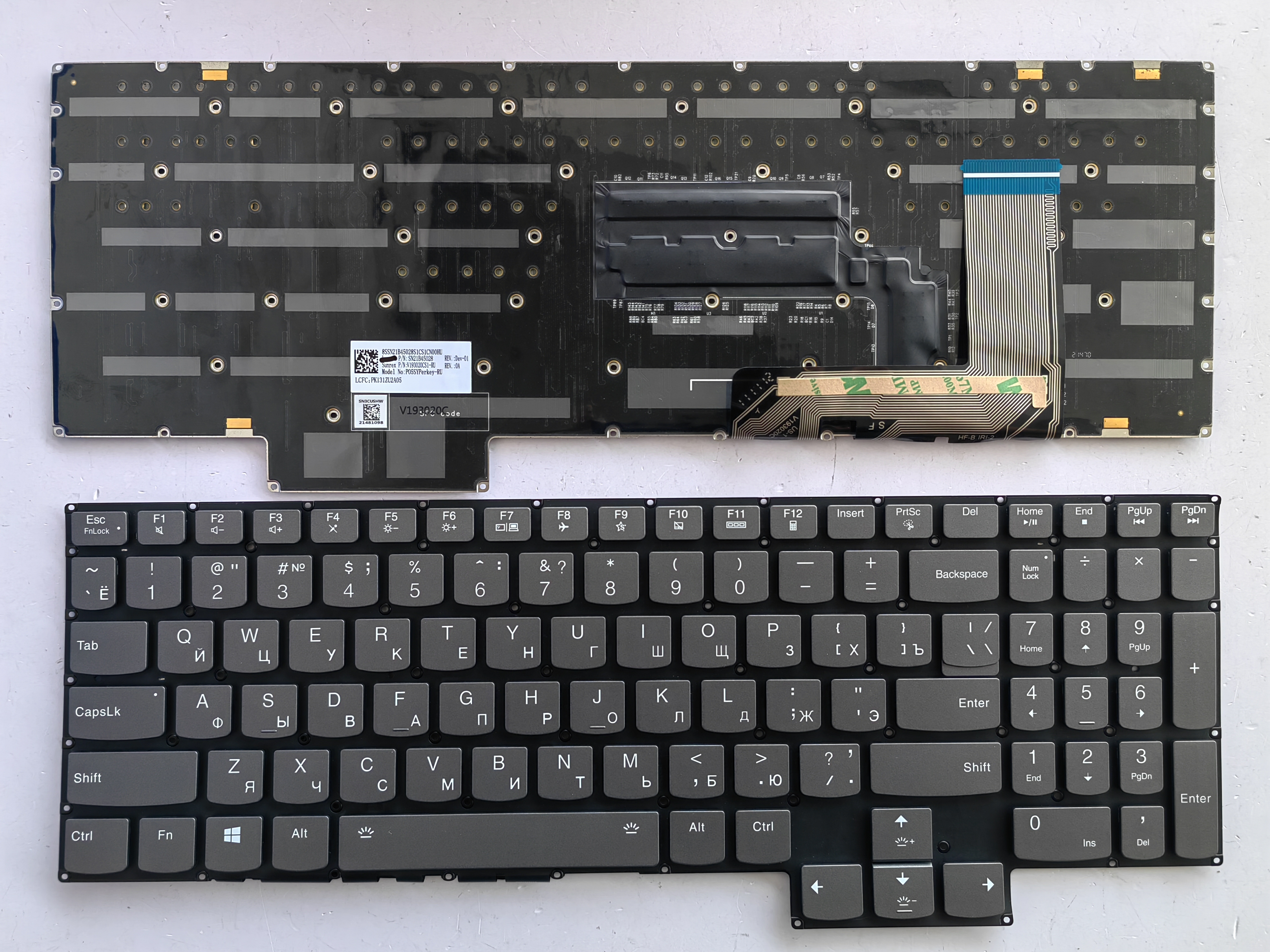 Picture of New Replacement Laptop Keyboard For LENOVO Y7000P 2023/15APH8 G5000 APH8 Y7000P colorful backlight Grey Backlit RU Layout